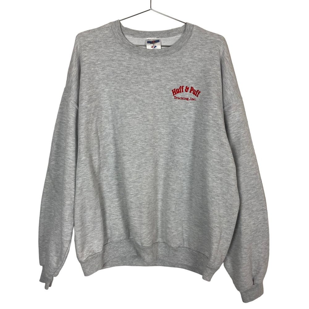 Men's Vintage Jerzees Nublend Huff & Puff Trucking Inc 420 Crewneck Sweater